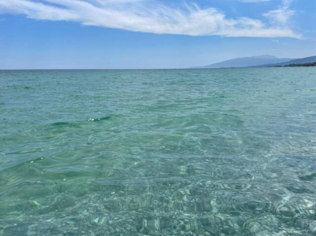 Crystal clear Aegean Sea at Gritsa Beach near Prado Apartments Litochoro