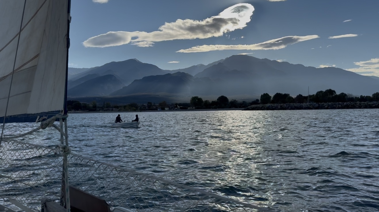Mount Olympus mountains seen from the sea near Prado Apartment Hotel in Litochoro Limani