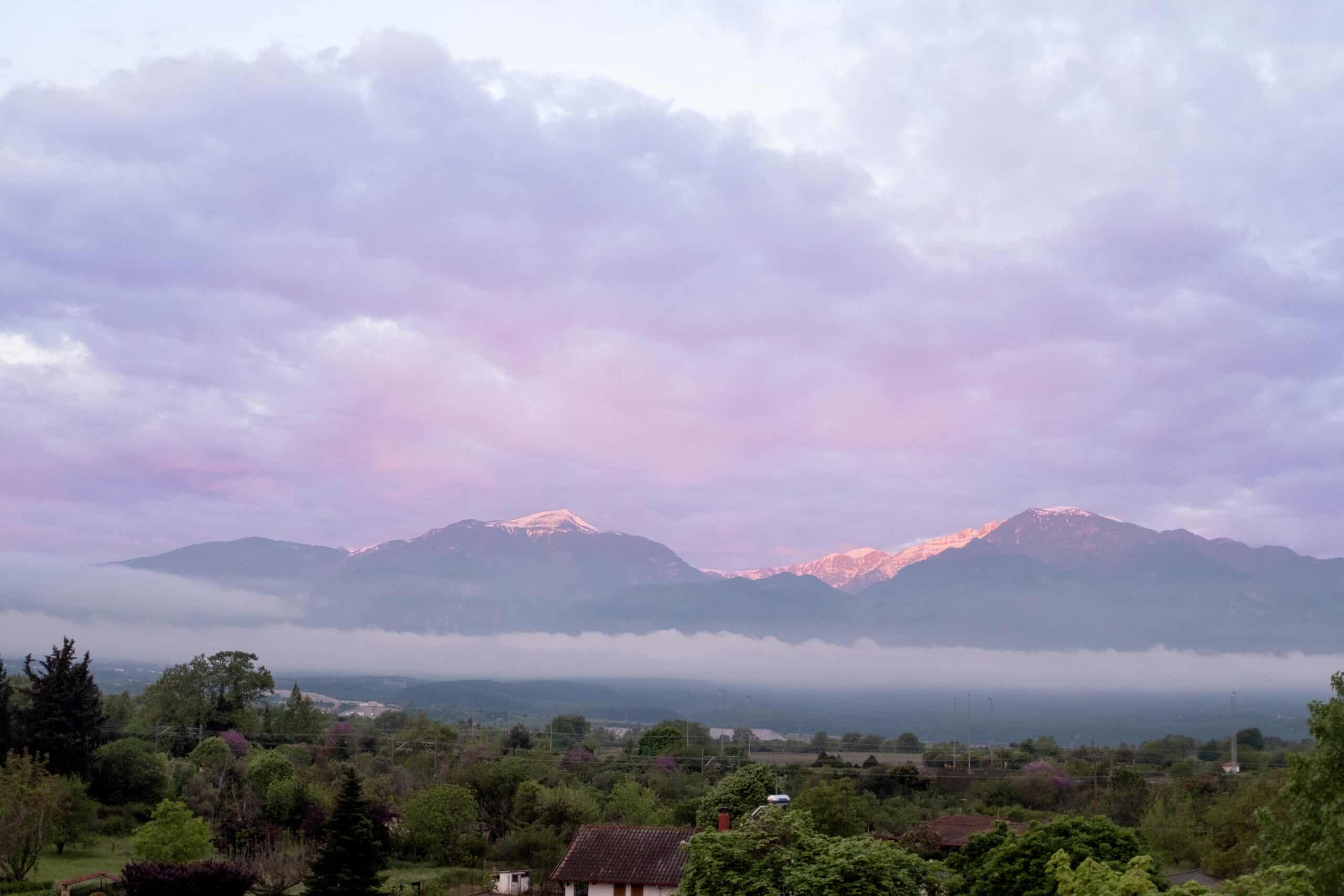 Gritsa Beach and Mount Olympus sunrise — Prado Apartments Litochoro